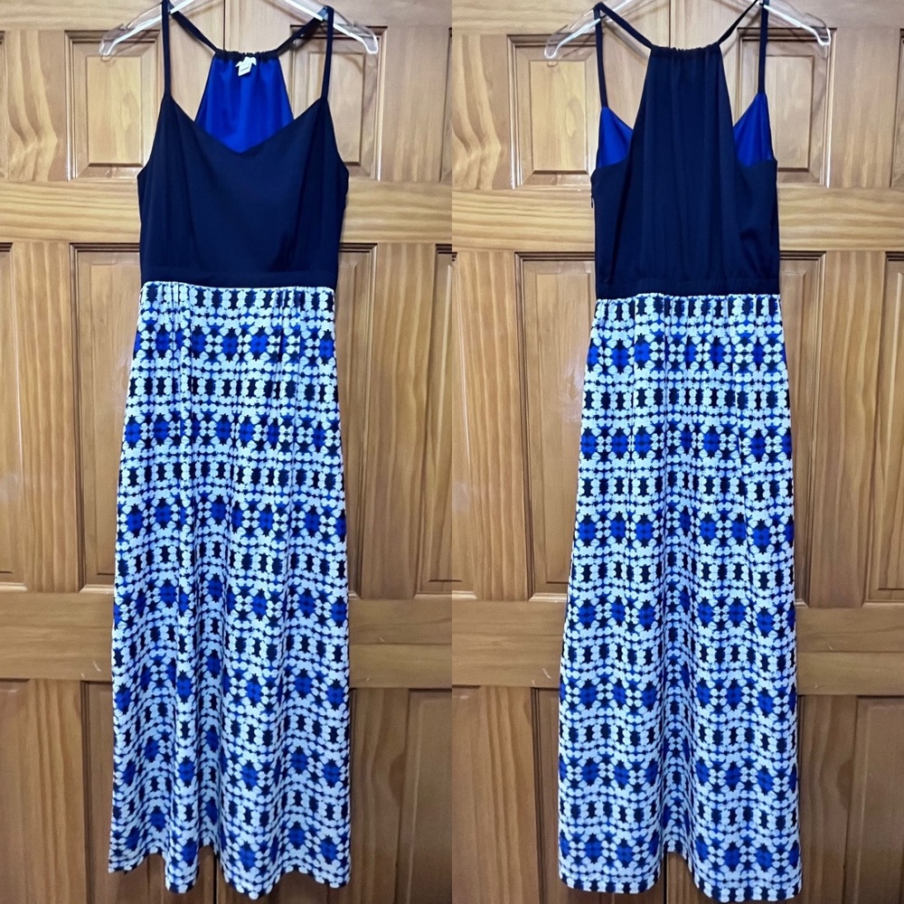 J. Crew Blue Maxi Dress Size 4